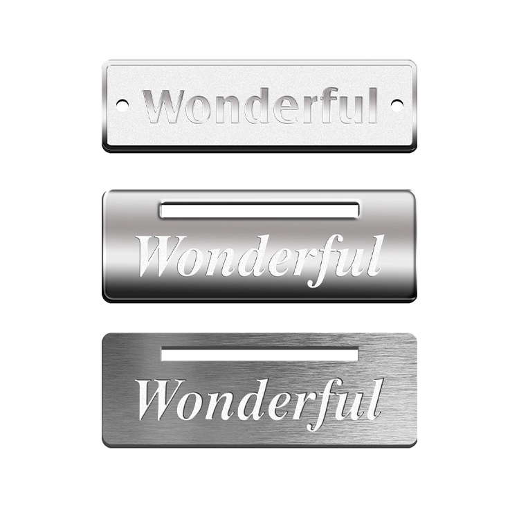 Luggage Handbag Shoes Fashion Clothing Furniture Kitchen Product Advertising Company Logo Metal Label Appliance Nameplate Tag