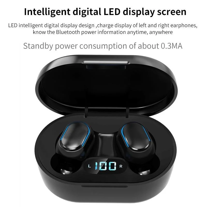 Beste TWS Wireless Earbuds Kopfhörer TWS mit Mikrofon-LED Tws E7s-Ohrhörer-Headset Anzeigen