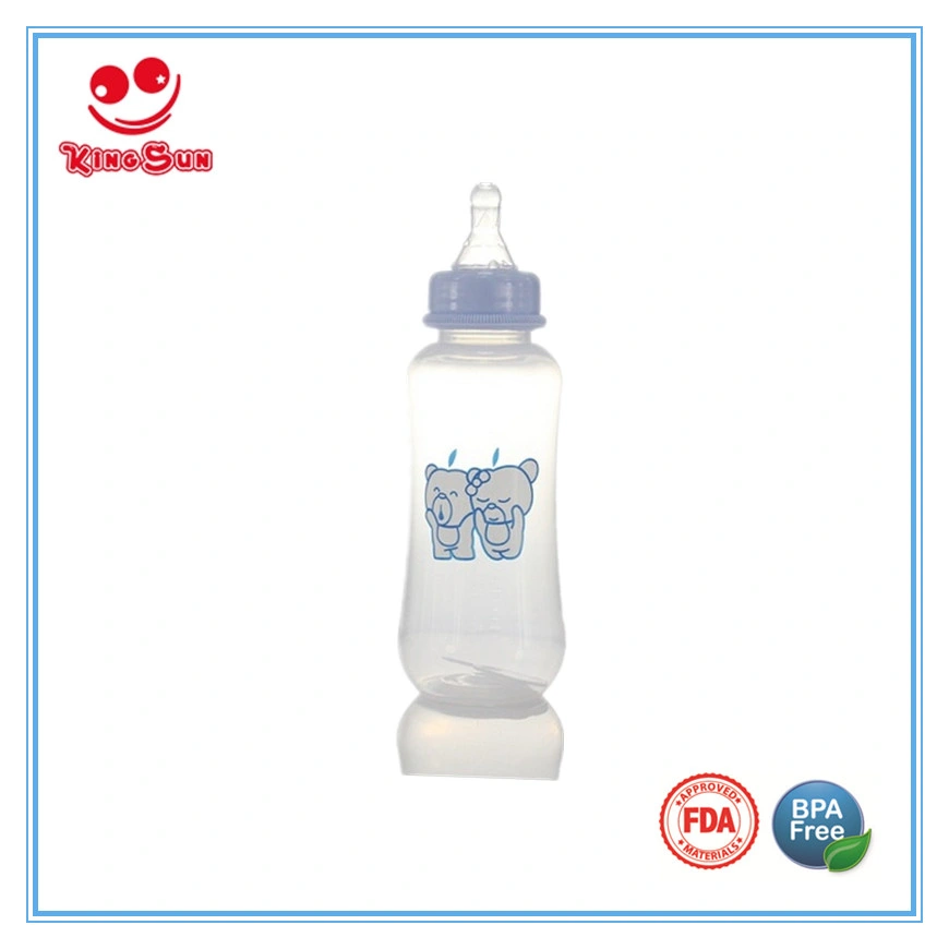 Hot Sell Milk Bottle Standard Neck Plastic Baby Feeding Bottle in 2oz/4oz/8oz