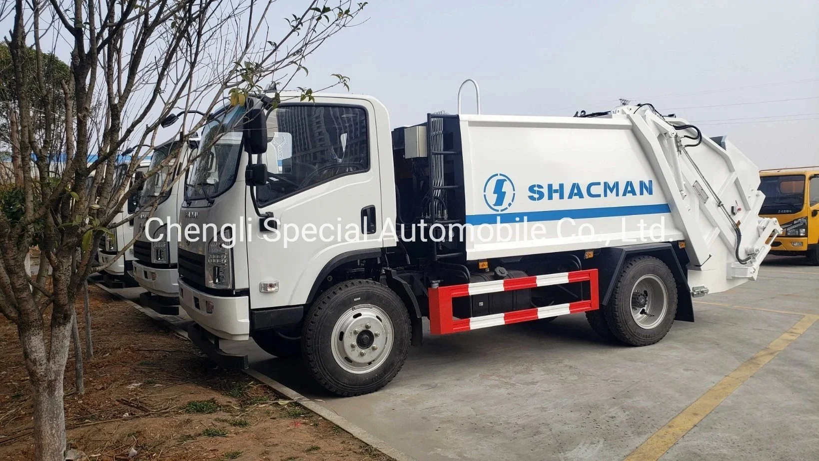 New 6wheels 10m3 12cbm Rear Loader Waste Collect Compactor Shacman Garbage Truck
