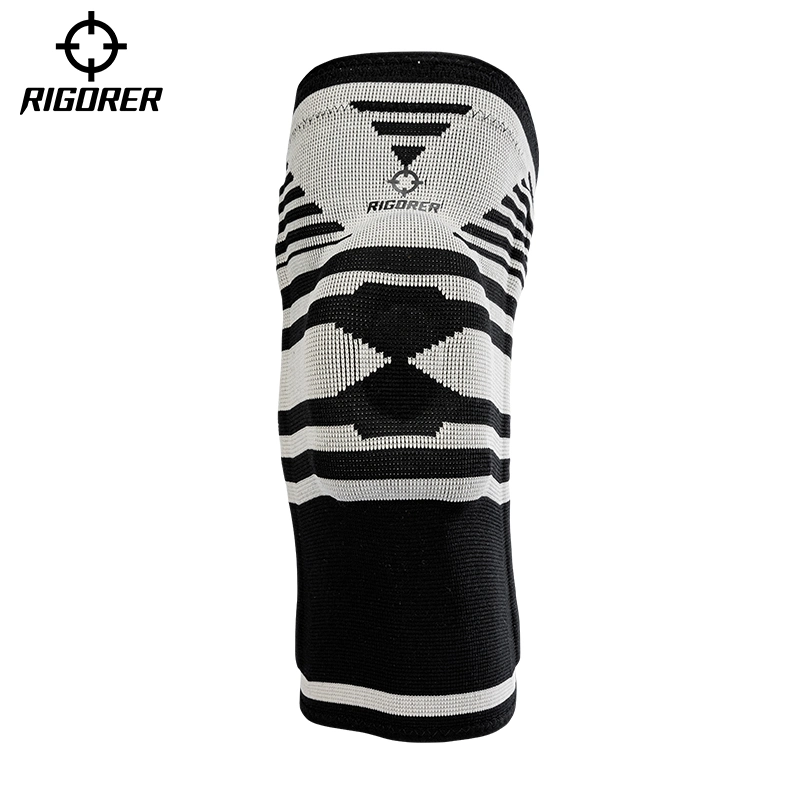 Neue Riemen Druckgestrickte Sport Knieschoner Nylon Atmungsaktives Knie Pads Basketball Running Mountaineering Knieschoner