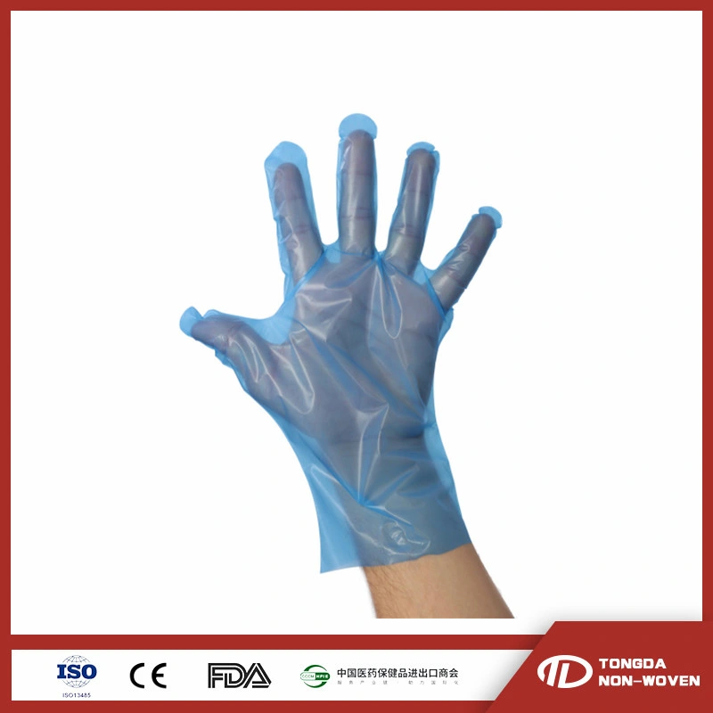 ASTM D5250 Disposable Safety Blue PVC Nitrile Blend Examination Working Powder Free Gloves