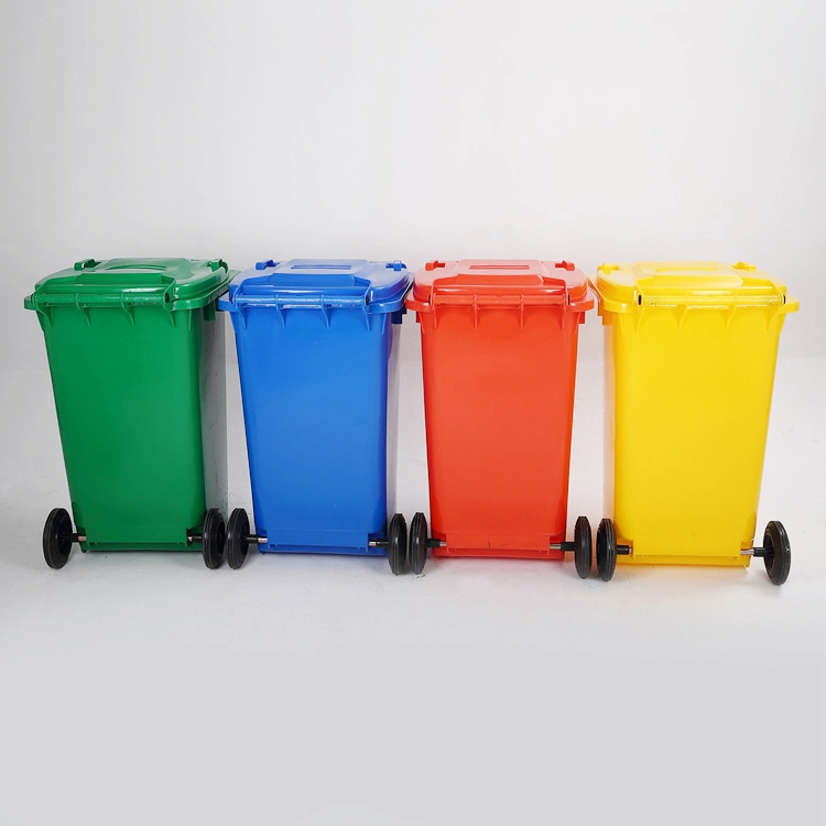 240L Dustbin Plastic Sale Price Garbage Containers Plastic Waste Bin with Wheels