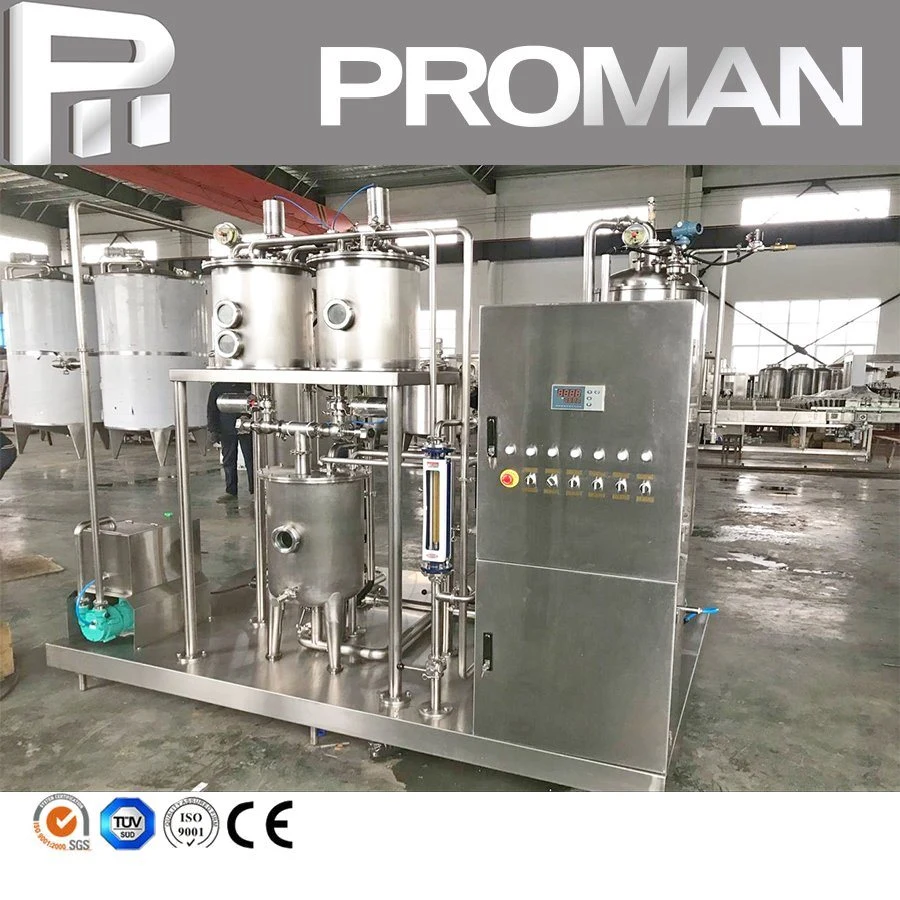 Automatic Soda Beer Sparkling Energy Drinks CSD Carbonated Soft Drinks Making Beverage Processing Mixing Machine