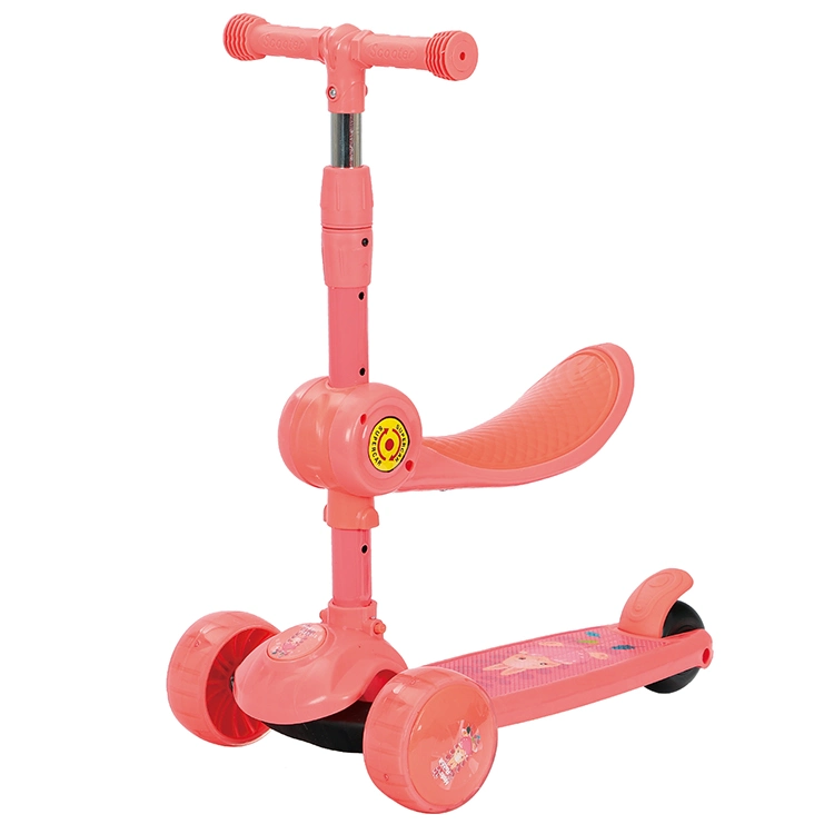 Personnalisation de base à faible prix Kids Baby Enfants Scooter 3 en 1 avec voyant LED Baby Kick Scooters Scooters d'alimentation Pied Scooter 3 en 1