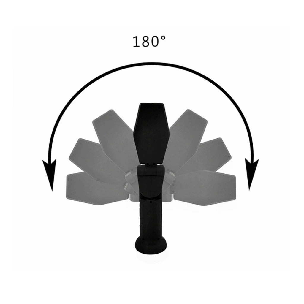 Nouvelle mise à niveau Projecteur de travail de réparation de voiture d'urgence d'inspection de rafles de pliage de lampe de travail tête rotative rechargeable portable phare de travail à LED