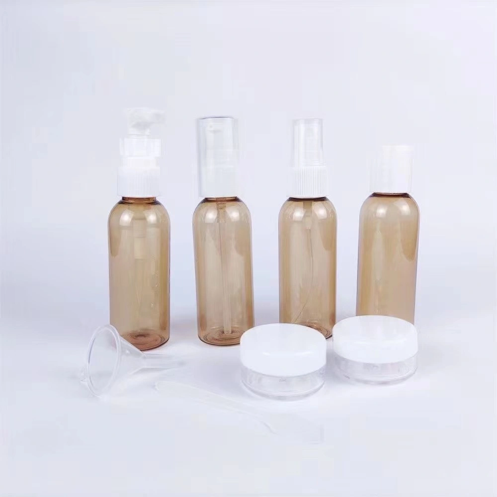 Refillable Travel Bottles Set Package Cosmetics Bottles Plastic Pressing Spray Bottle Makeup Tools Kit for Travel Vaporizer