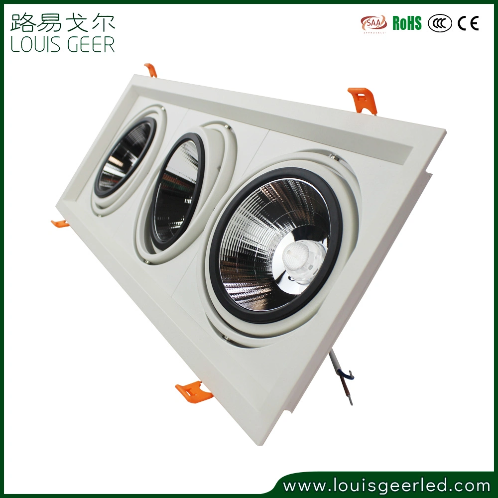 High quality/High cost performance  AC85-265V 36W COB LED Recessed Grille Light with Ce RoHS Approved