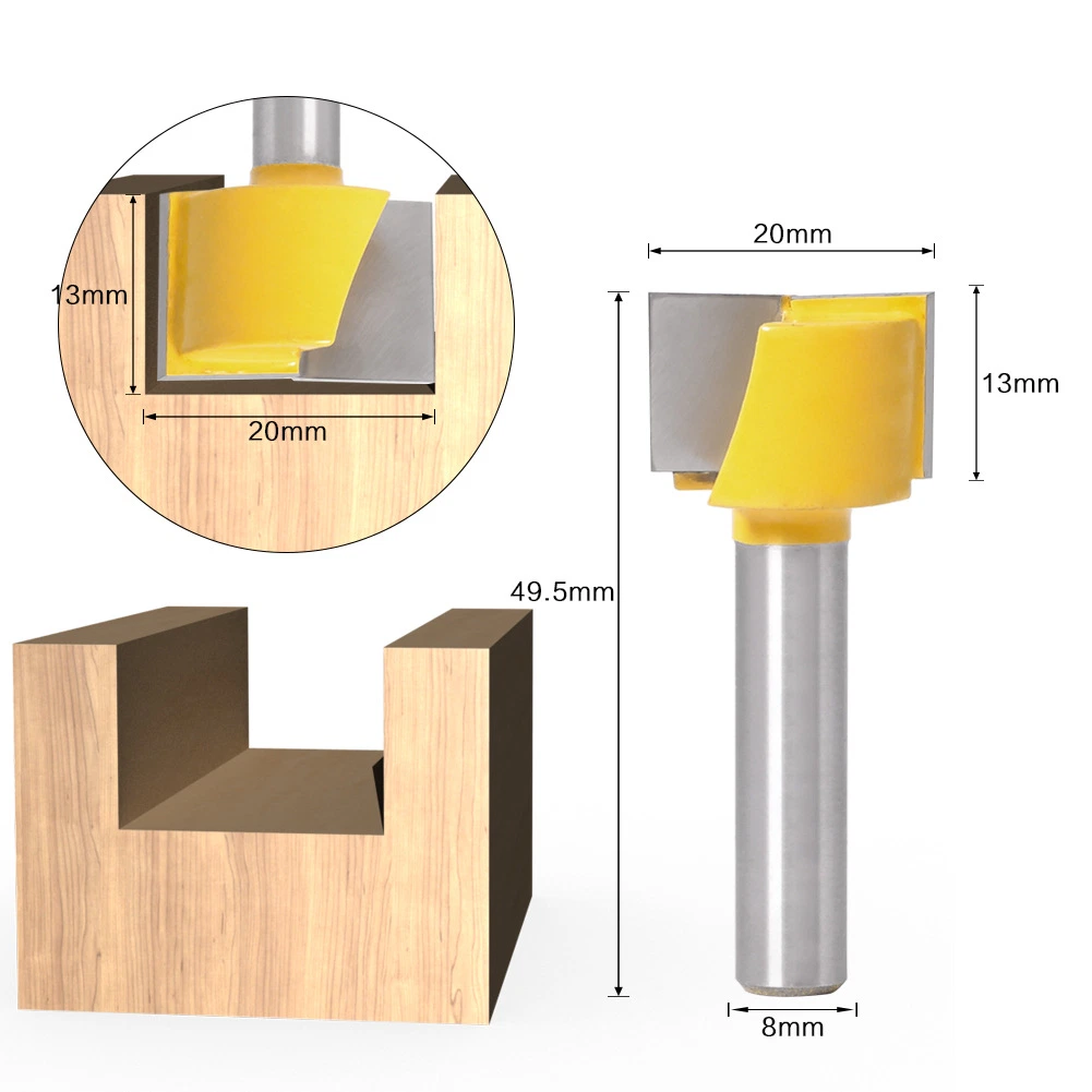 Bottom Cleaning End Mill Cutter Slotting Router Bit Woodworking Milling Tool Tungsten Carbide Insert CNC Wood Cutting Ferramentas Factory Wholesale/Supplier Cheap Tools