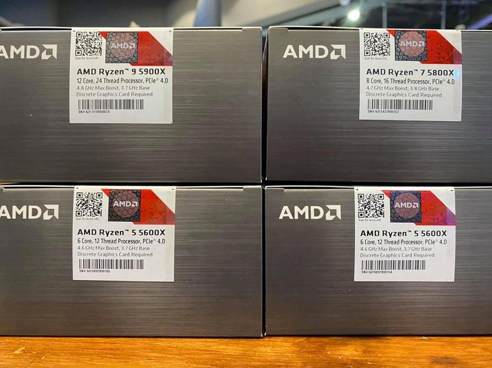 AMD Ryzen 5 5600X Desktop Processor 6 Cores 4.6 GHz Socket Am4 Computer CPU