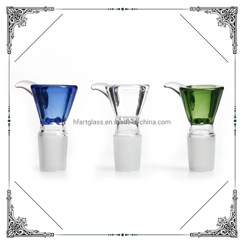 Mix Color Glass Screen Bowl 14mm Male Joint Glass Smoking Pipes Bowls