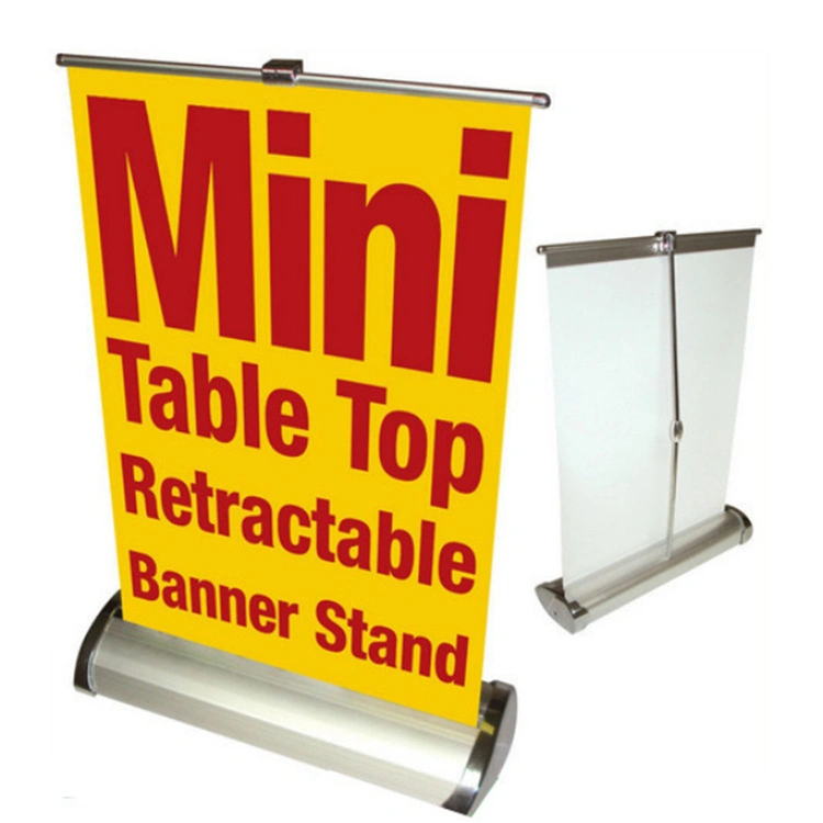 A3 A4 Mini L Roll up Table Top Stand Advertising Display Banner