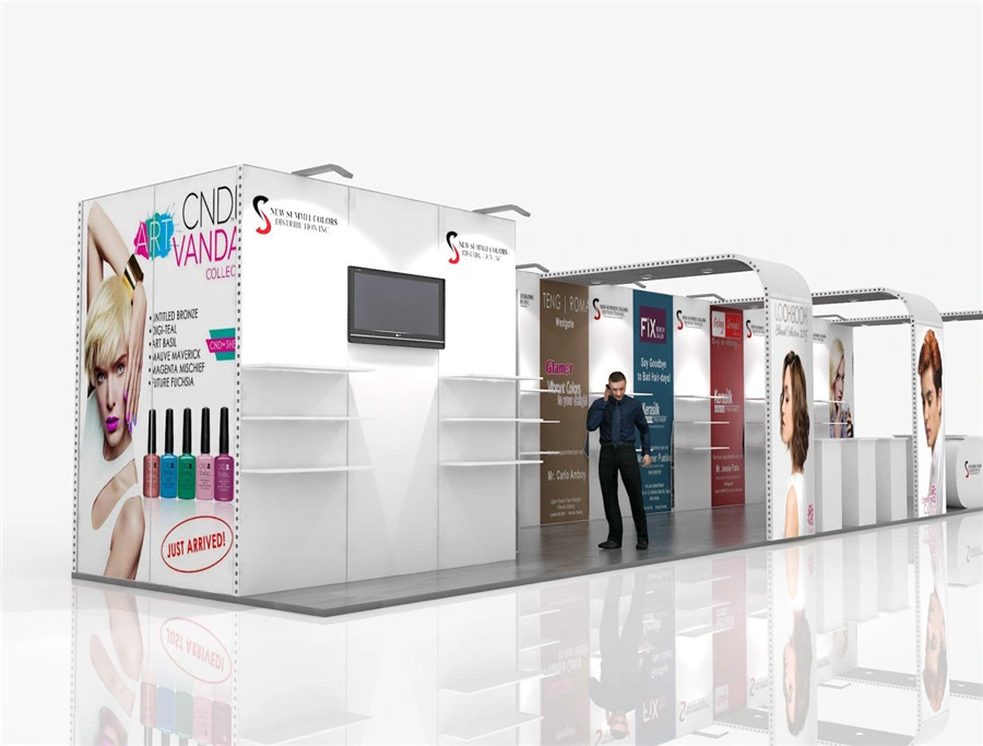 Photo Booth cas Trade Show Stand avec profil en aluminium