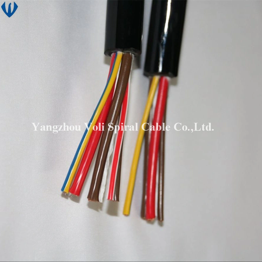 Trailer 7 Core 7 Pin PVC PU Electrical Spring Coiled Spiral Cable