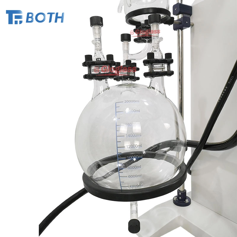 Escala de laboratorio de alta calidad Rotavap destilación de aceite esencial evaporador rotatorio Equipo de vacío con matraz de recogida