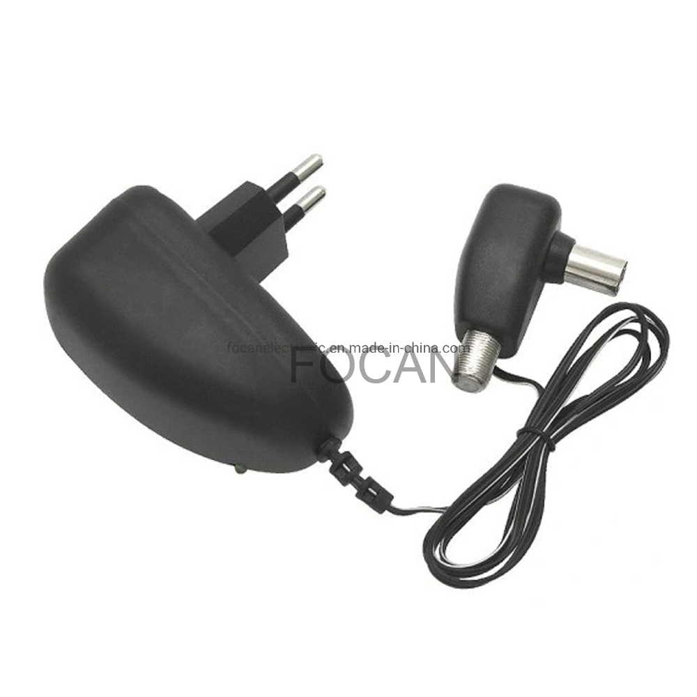 2 vías de salida TV Video amplificador de señal CATV antena AMP Amplificador de señal Splitter AC 220V 50-60Hz antena de TV