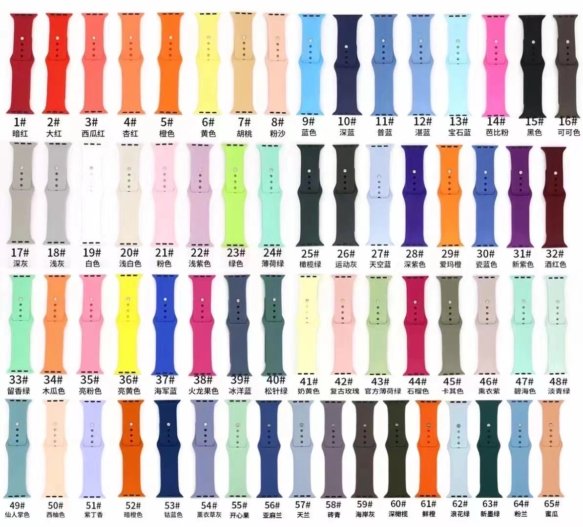 2021 Silicone Strap Band Color Fashion Original Soft Smart China Factory Wholesale Accessories for Watch