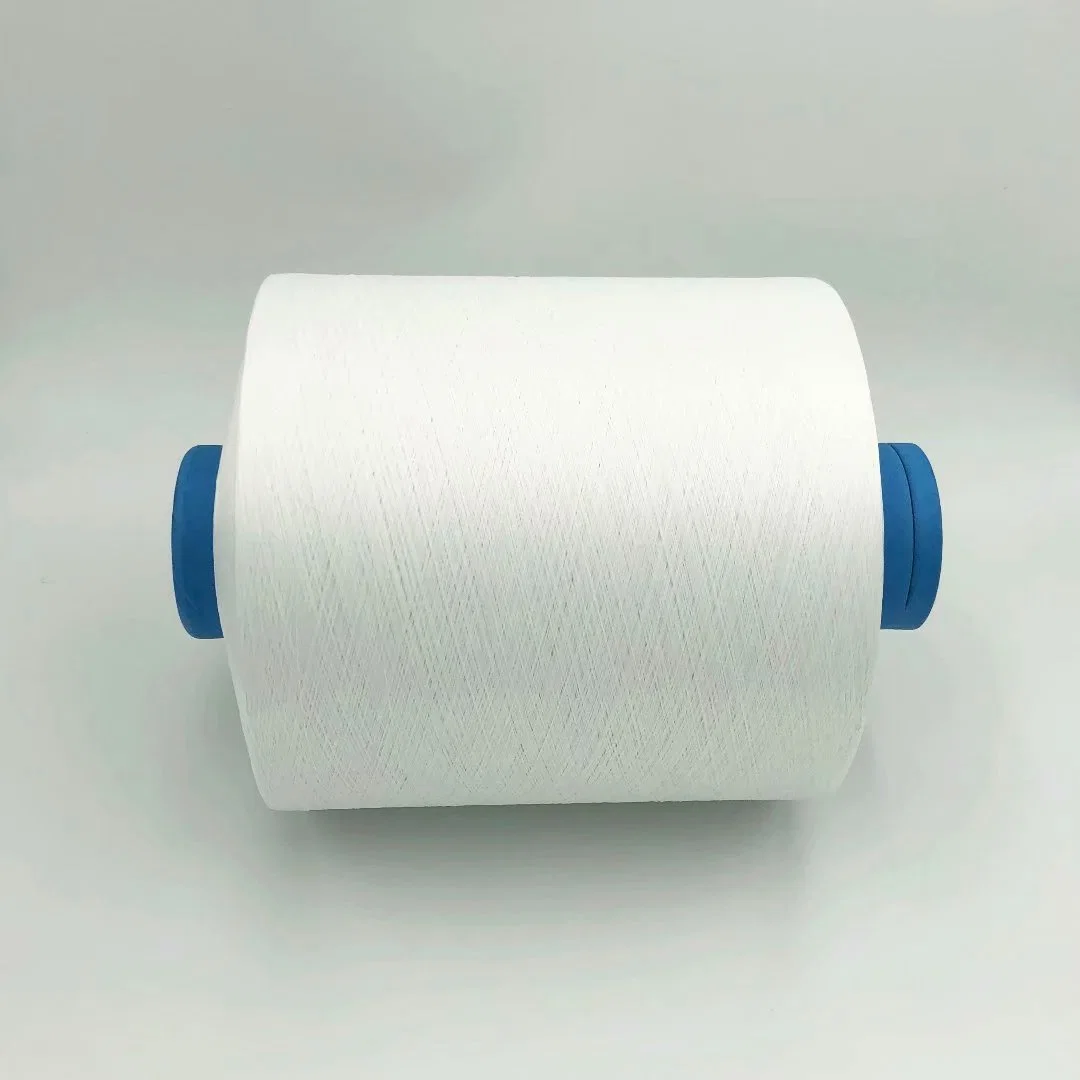 Faible prix 30/1 coloré Dope teints les filés de polyester recyclé pour le tricotage et le tissage