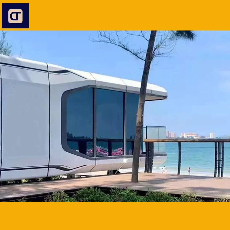 Casa prefabricada de alta gama integrada en cápsula, vacaciones en contenedor, villa modular de vacaciones