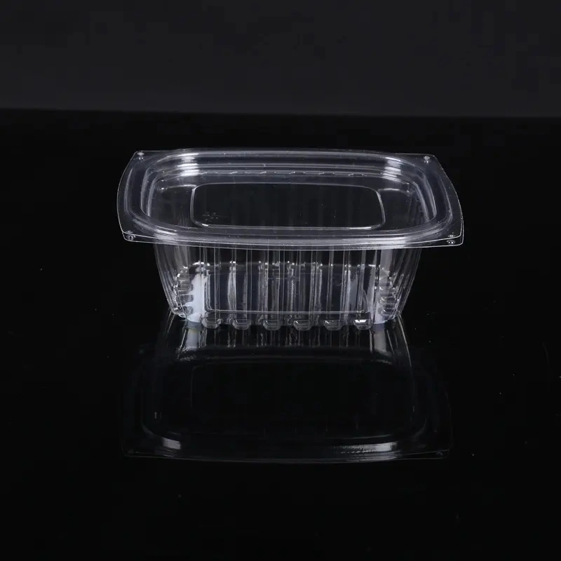 Customized Clear Disposable Supermarket Plastic Packaging Food Container for Salad