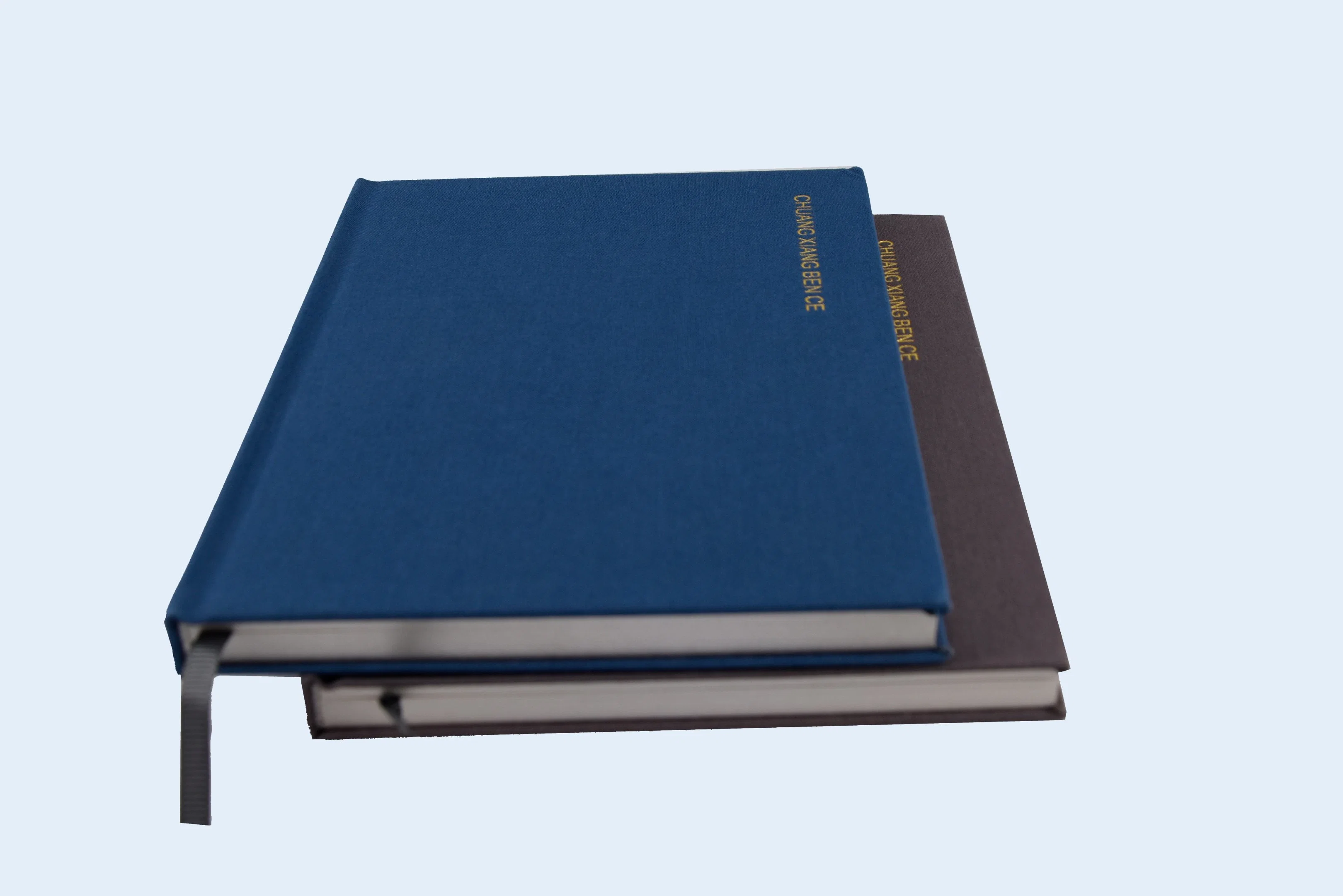 Personalisierter Hardcover Stoff Notizbuch mit Golden Foil Stempellogo