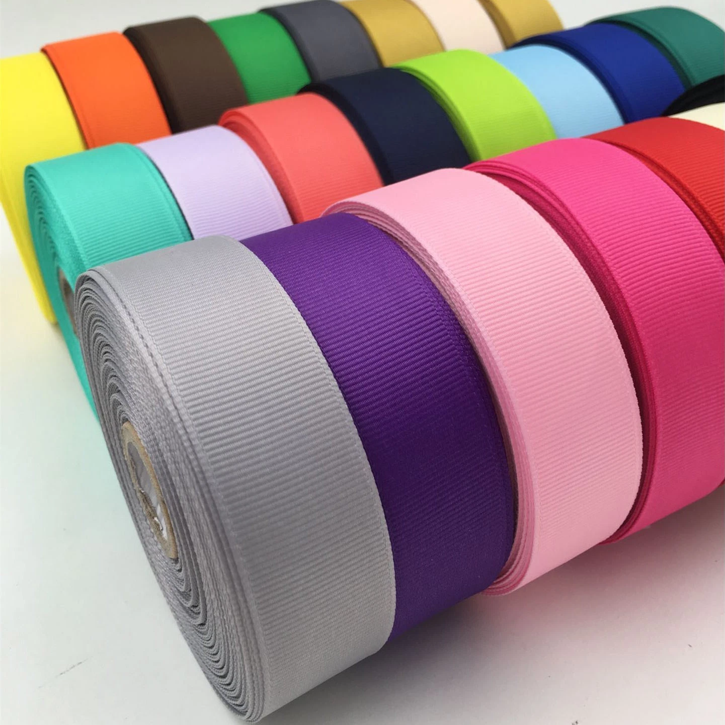 Decorative Single/Double Faced Polyester Printed/Plain Organza/Grosgrain/Satin Ribbon for Gifts (7012 satin)