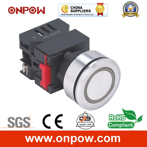 Onpow 30mm Signal Lamp (LAS0-K30-EA/R/12V, CE, CCC, RoHS)