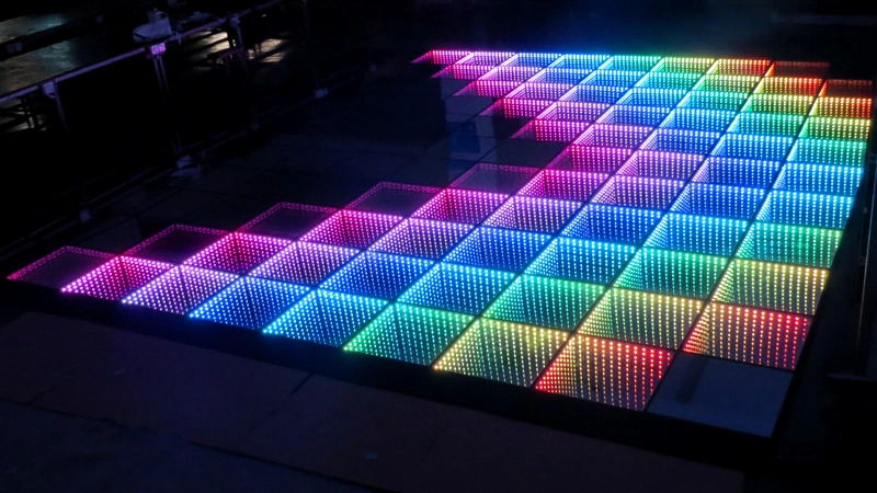 2022 Best Selling LED Wireless Magnetic Mirror DMX Disco Dance Floor Tiles