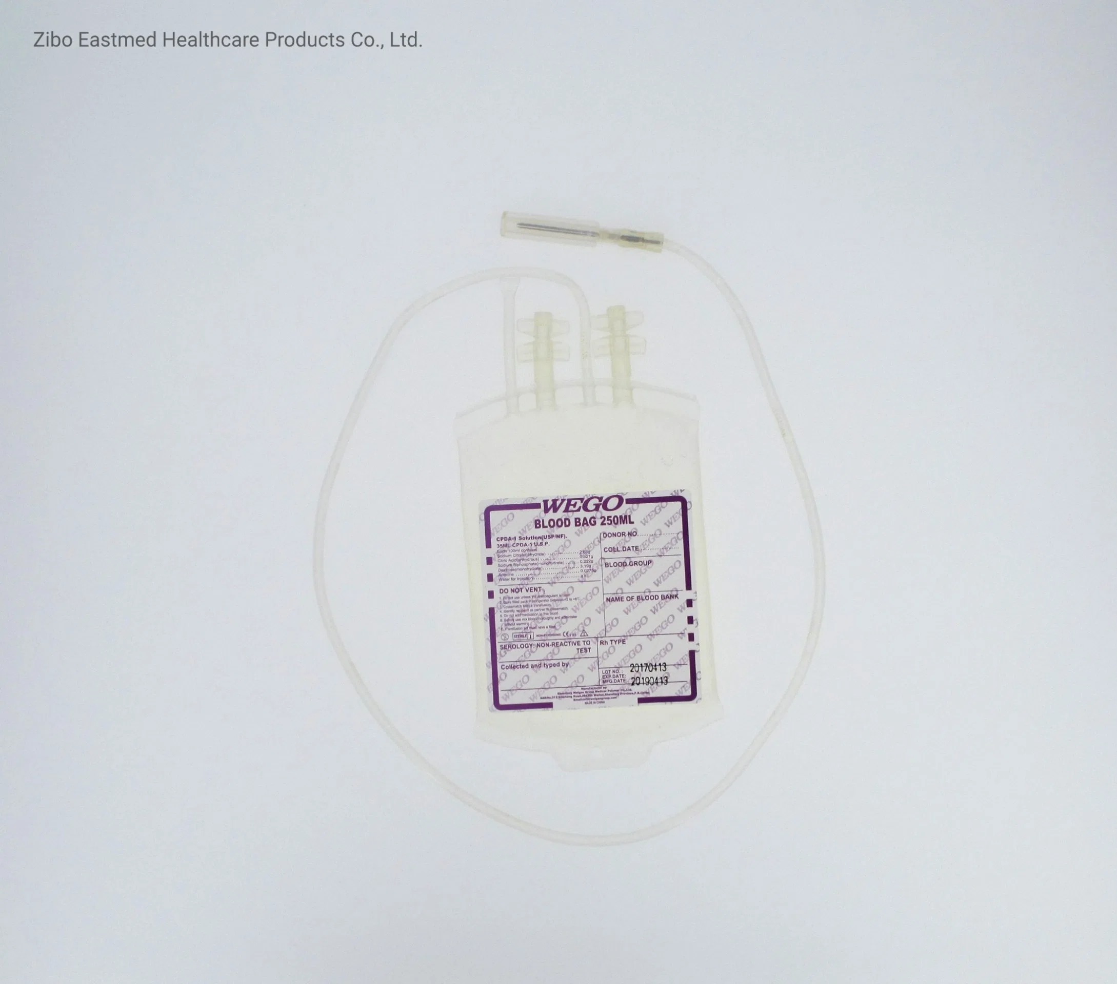 Disposable Medical Sterile Blood Bag for Blood Collection