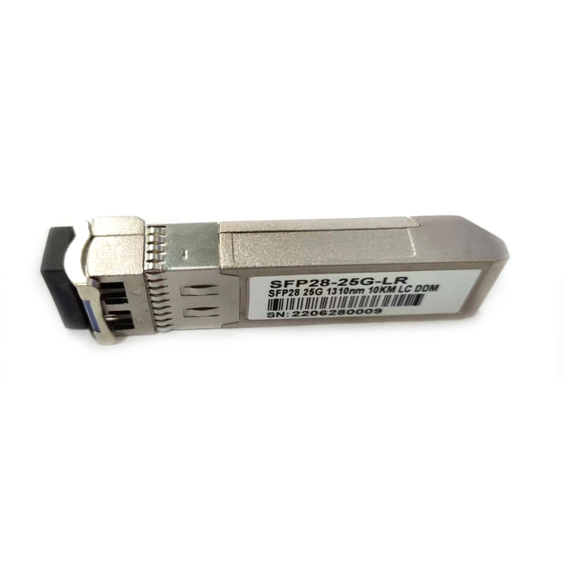 A SFP28 25g Lr 1310 nm Conector LC duplex transceptor SMF Ddm Módulo de Fibra Óptica 10km