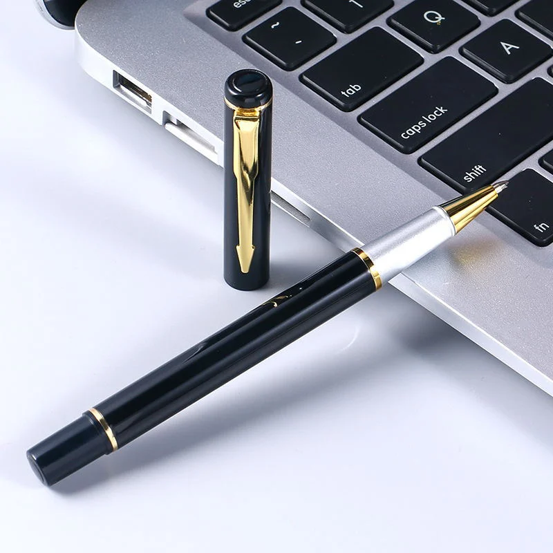 Business Gifts Metal Black Neutral Pen Signature Pen Customized Advertising Gift Roller Ball Pen