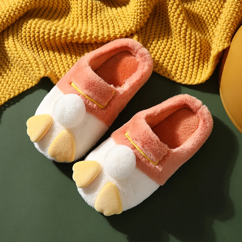 2020 New Style Cute Cartoon Plush Warm Slipper for Winter Use