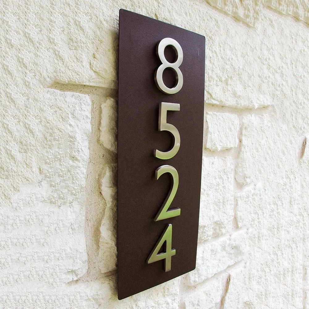 Manufacturer Supply Custom Metal House Number Plaque for Hotel