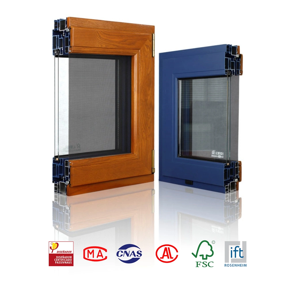 H76b Hurricane Impact Thermal Break Double Glazed Tilt Turn/Awning /Double Hung / Bottom Hung/ Top-Hung Inward Opening Window and Doors