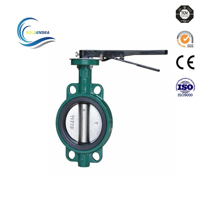 High Performance Wafer Butterfly Valve PTFE Encapsulated Disc Split Body Butterfly Valves