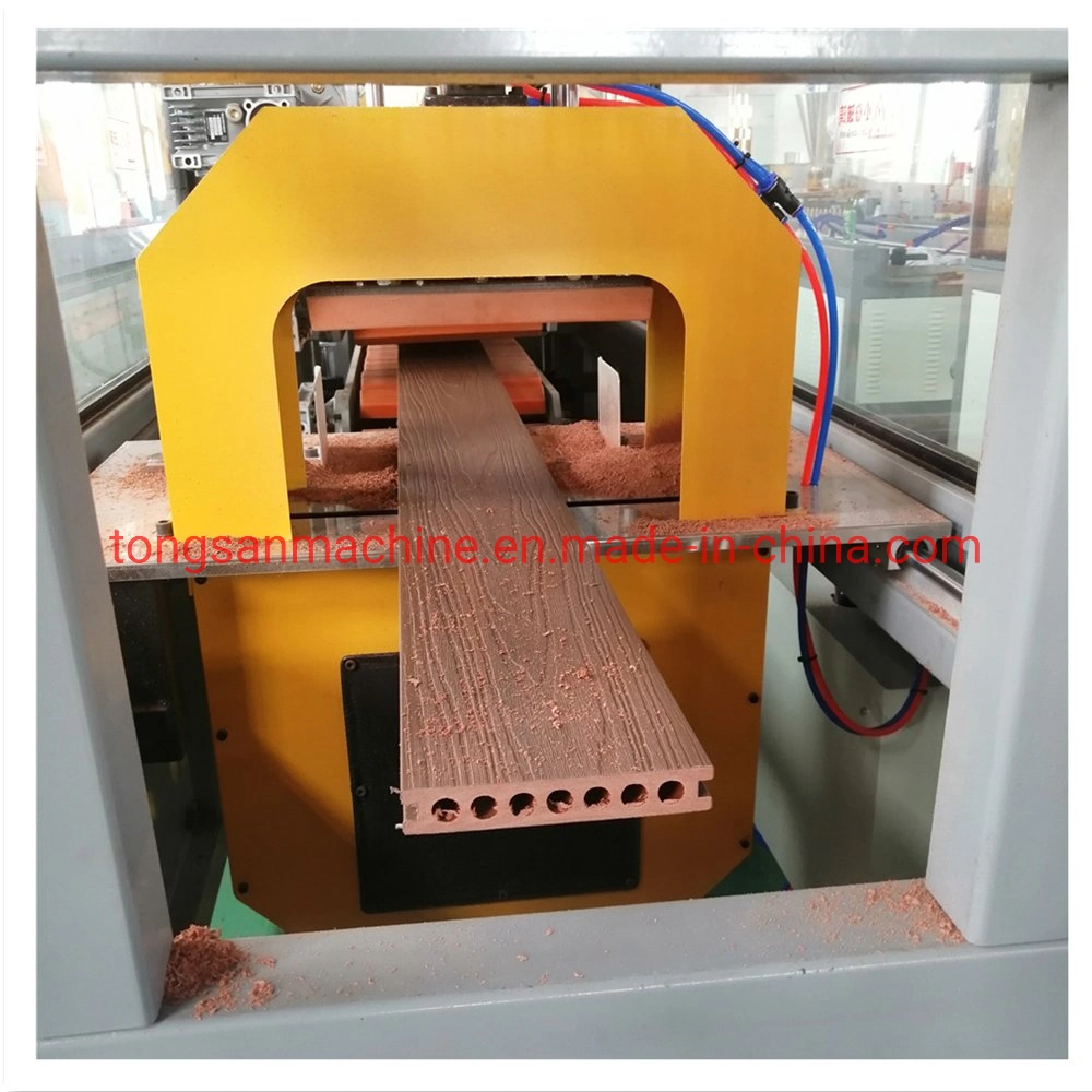 Professional Customized PVC PP PE WPC Wood Plastic Profile Making Machine Co-Extruder with Online 3D Embossing Device