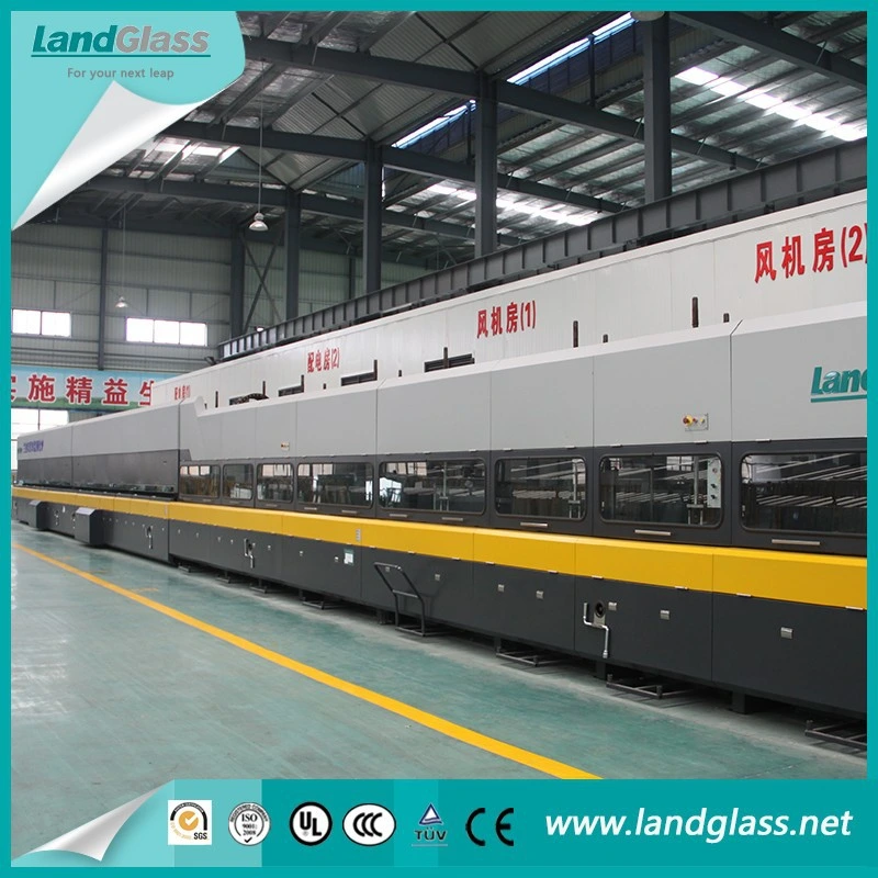 Landglass High Productivity Continuous Thin 5mm Low-E Clear Transparent Glass Tempering Equipment for Solar Power Industry