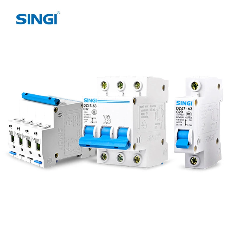 Overcurrent Protection MCB Singi Mini Air DC Miniature Circuit Breaker Manufacture Dz47-63