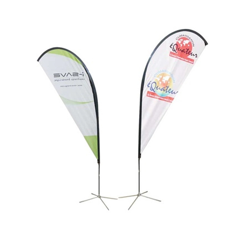 Custom Advertising Outdoor Teardrop Banner Flying Feather Flag Durable Aluminium Pole Flag Wholesale