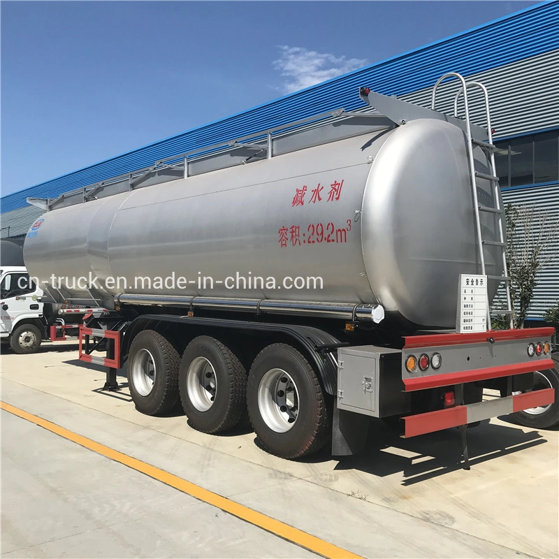 Low Price 20mt 25mt 26mt 27mt 28mt 29mt 30mt Acid Liquid Chemical Trailer Tank with Pump