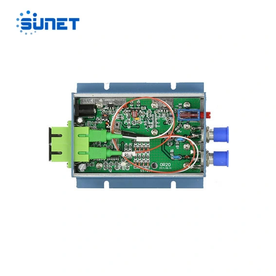 Optical Receiver Mini Node 2 RF +1 Pon Loop out 1550nm Fiber Optic Equipment Receiver AGC Micro FTTH Node with Wdm FTTH CATV