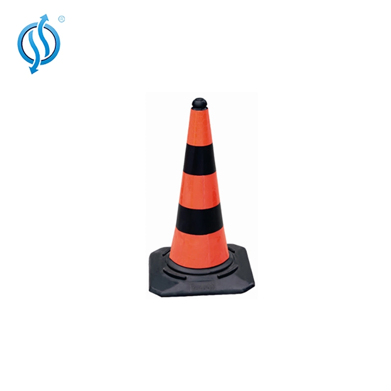 75cm PE Traffic Cones with Rubber Base