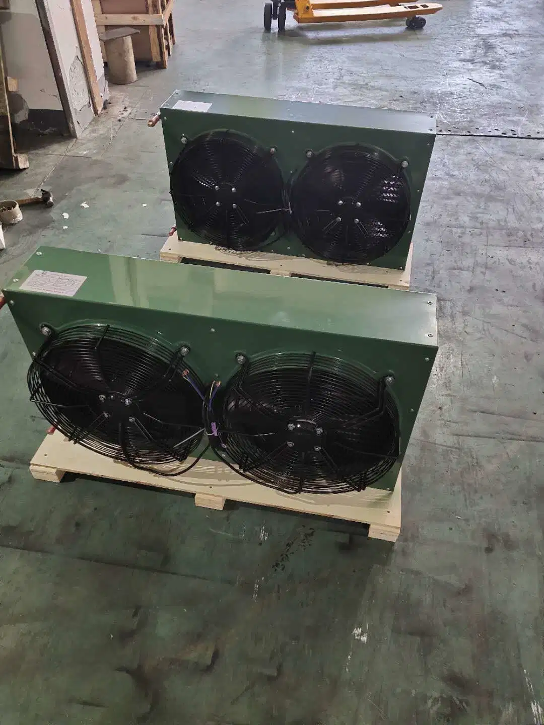 Low Noise Flat Plate H Type Side Discharge Condenser for Condensing Unit Refrigeration System