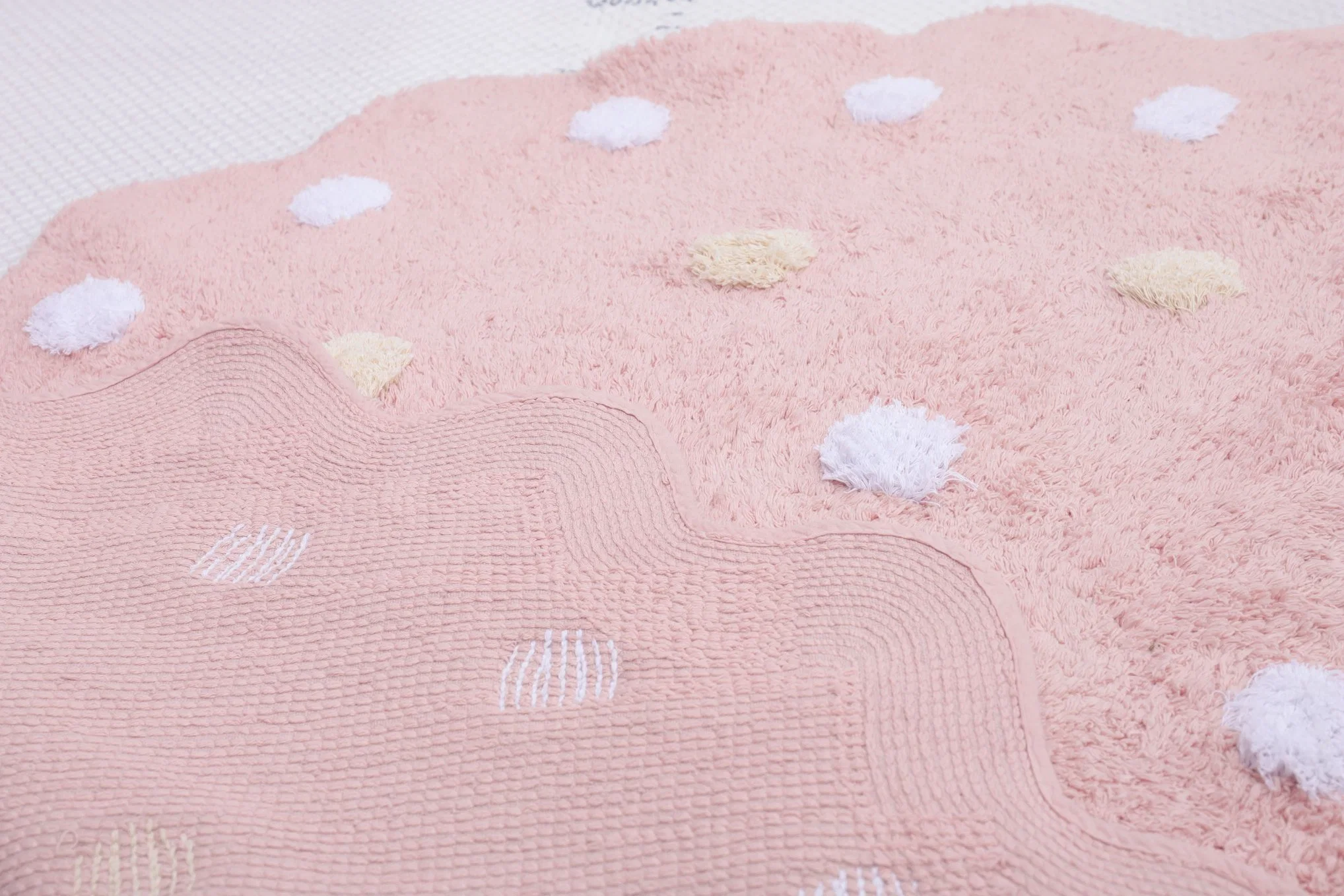 High quality/High cost performance  Multi-Functional Customized Soft Color DOT Cotton Baby Playmats Floor Mat