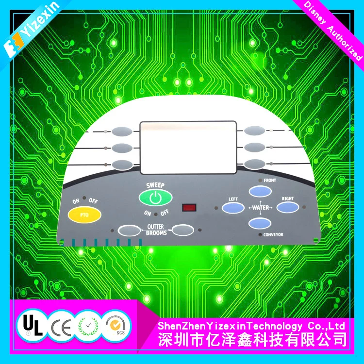 Professional Manufactured Emboss Tactile Membrane Switch for Microprocessor