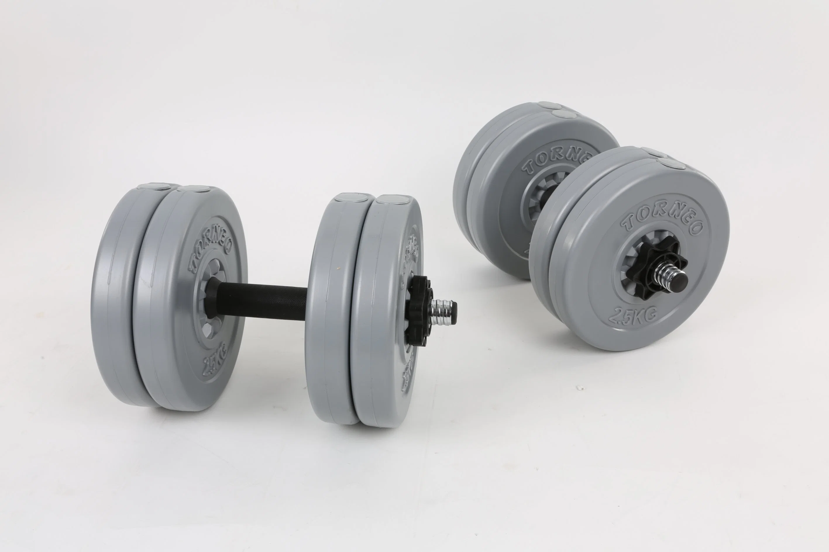 25lb Cement Dumbbell Sets for Strength Training Home Gym