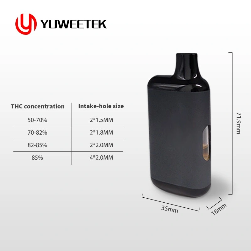 Yuweetek Rhy-A001 E cigarette 3ml 4ml jetable vide Vape d'huile de gros fumeurs je Vape Pen