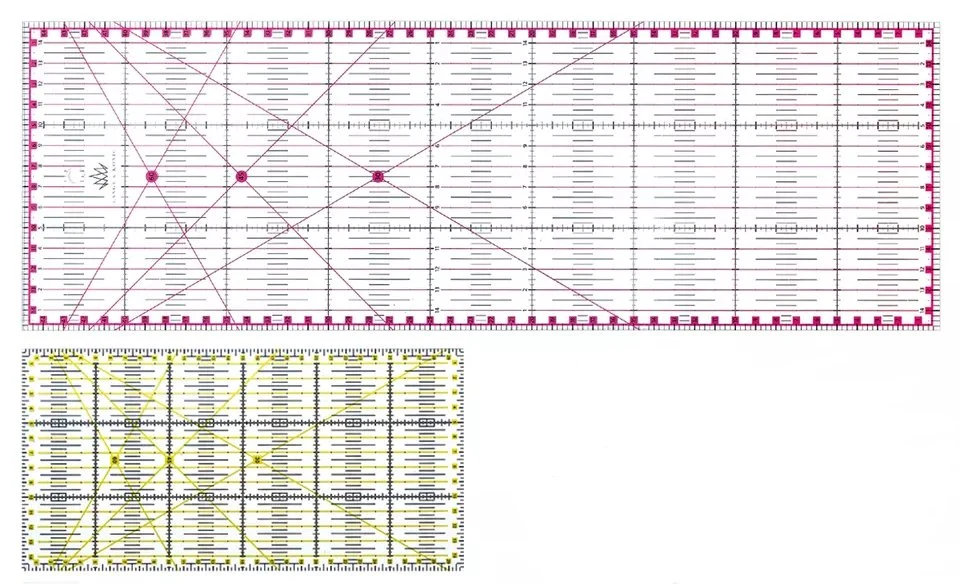 Adaptar la herramienta de costura Set cortador giratorio de 45 mm con predictiva ALFOMBRILLA DE CORTE Sastre Regla de la cinta métrica de tiza