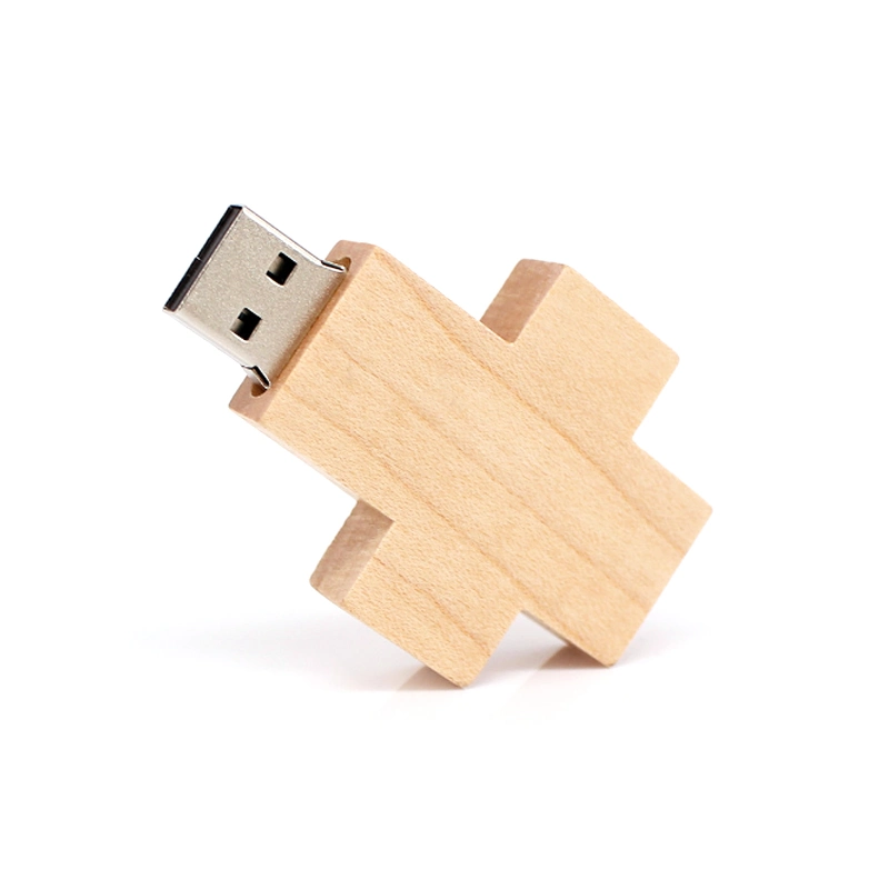 Unidad flash USB de madera de logotipo para el disco de lápiz de memoria Memory Stick USB