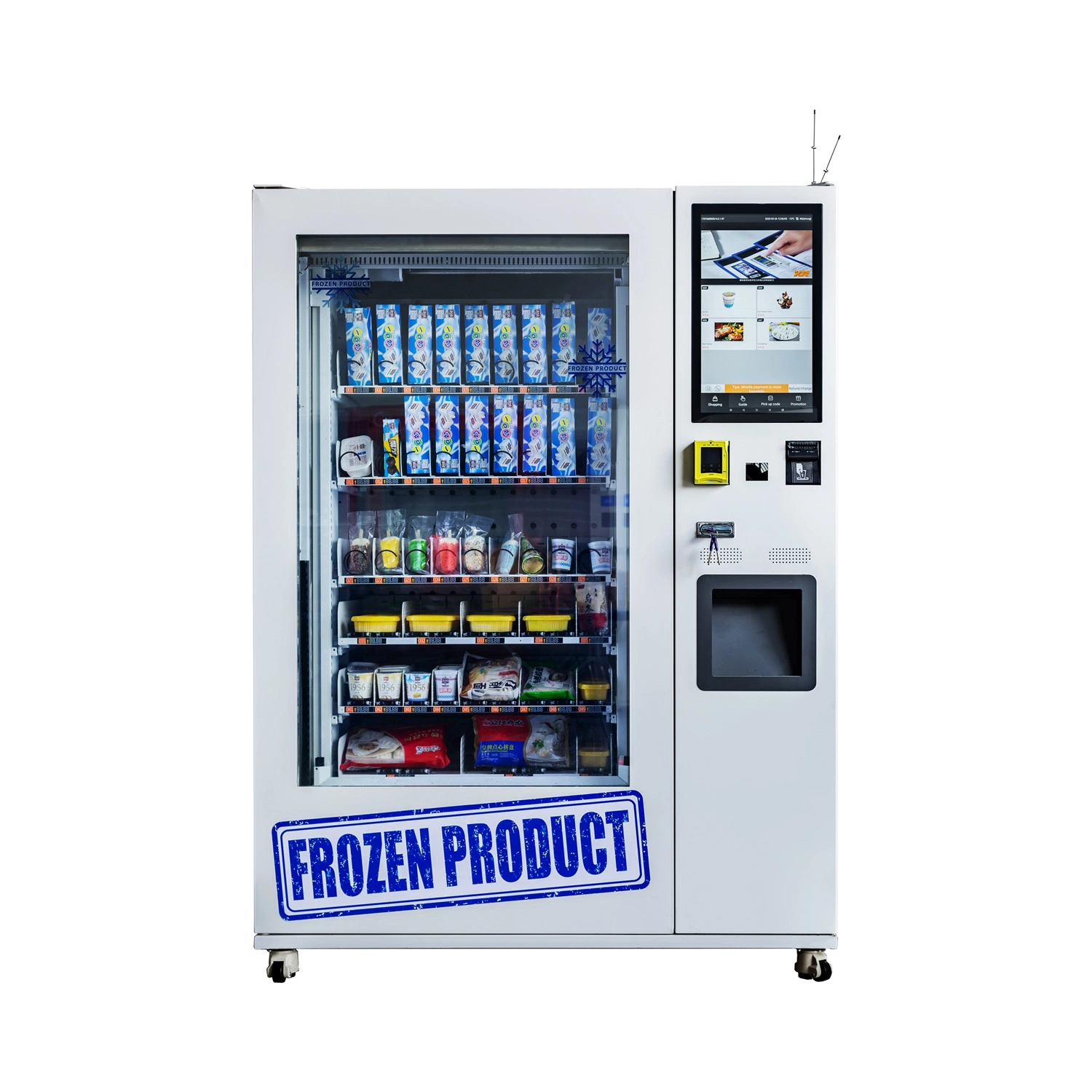 Xy Ice Cream Frozen Food Vending Machine with 21.5 Inch Touch Screen